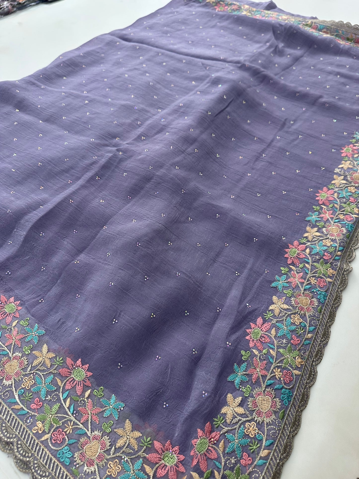 Organza Work Saree-M30