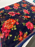 Premium floral printed Chiffons -AU4