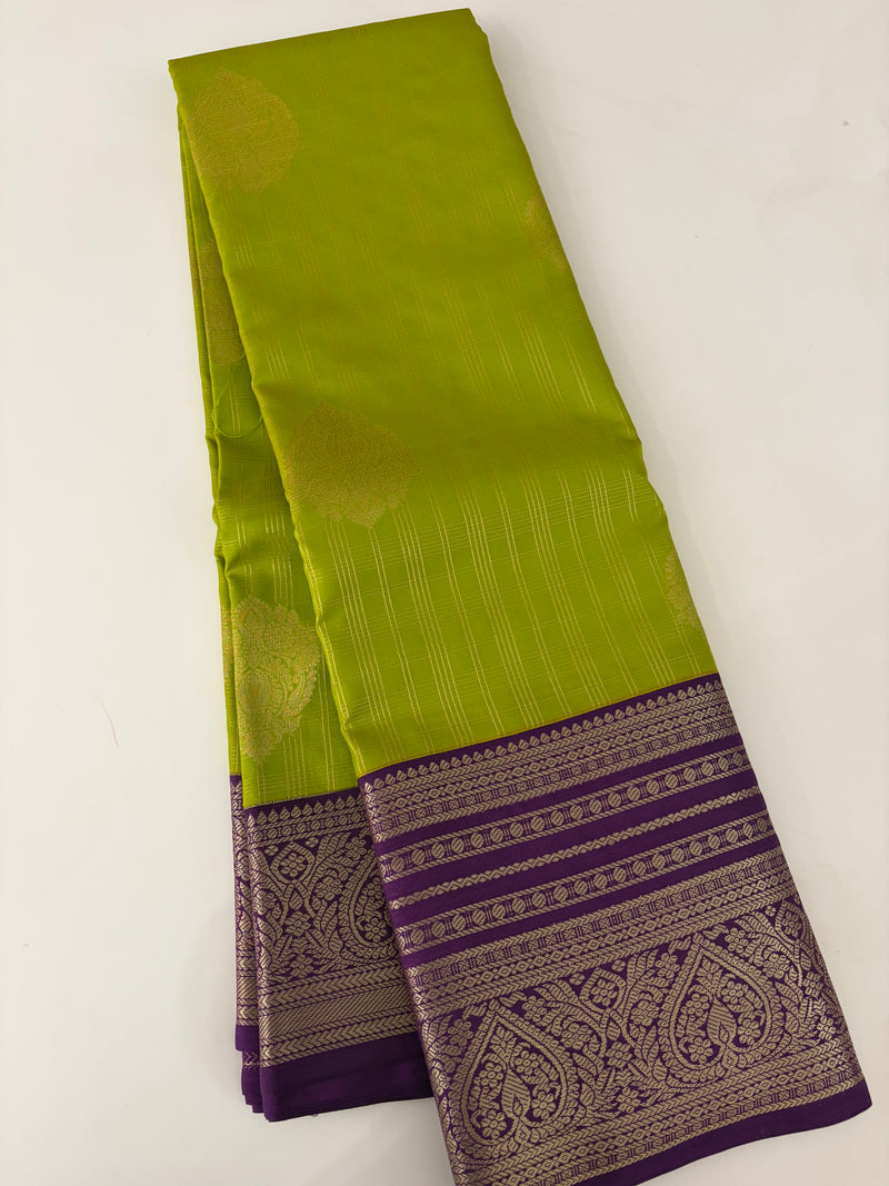Semi Kanchi Silk Saree-JU31