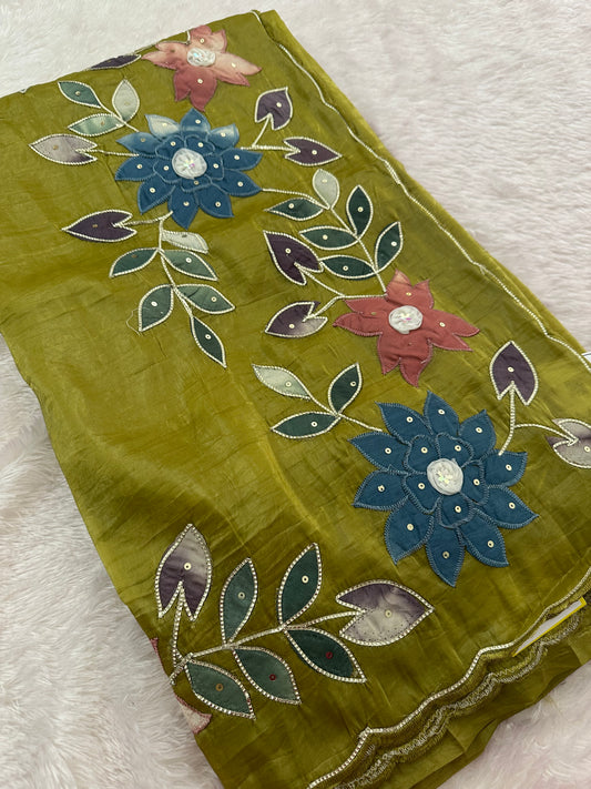 Designer Organza Saree-M16