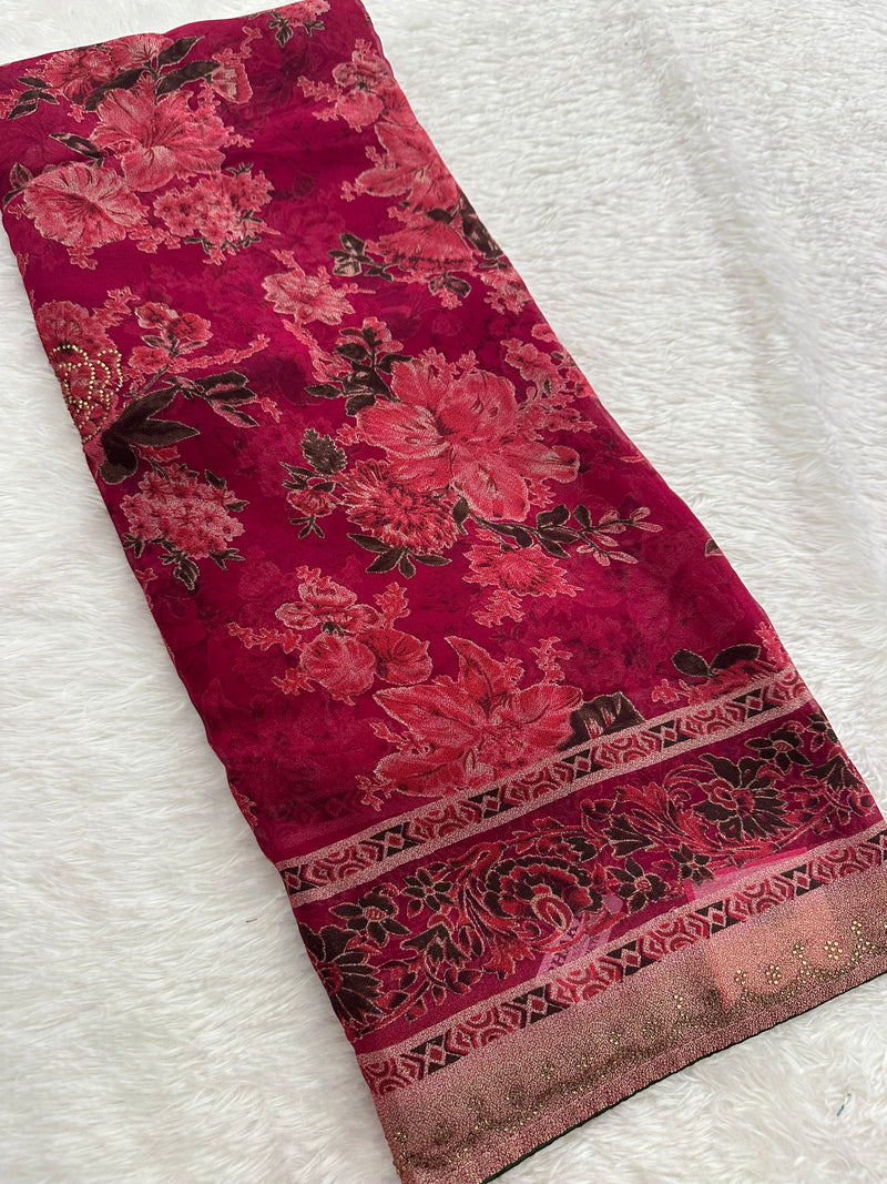 Brosso Fancy Saree New-JU10