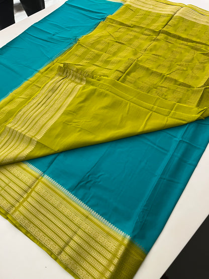 89 PREMIUM SEMI CRAPE MYSORE SILK SAREES