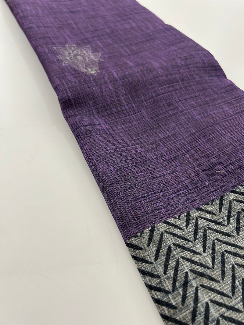 Cotton Fancy Saree-JU30