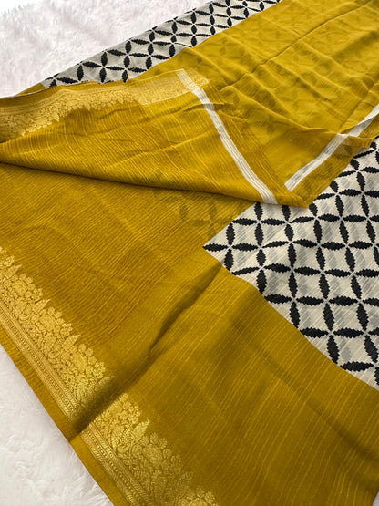 Crape Chiffon Saree-A13