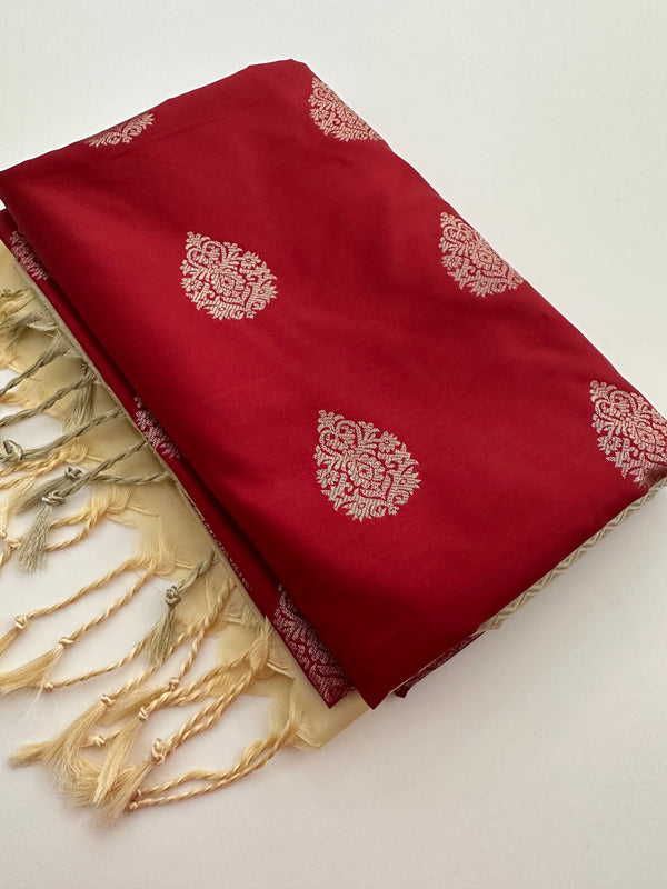 New Semi Soft silk Sarees From Kanchi in beatiful Borders -JU20