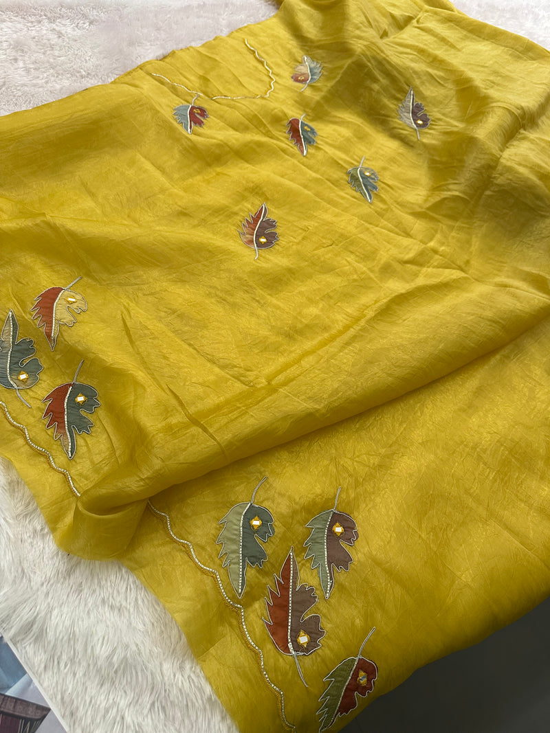 NEW PASTEL ORGANZA DESIGNER SAREE