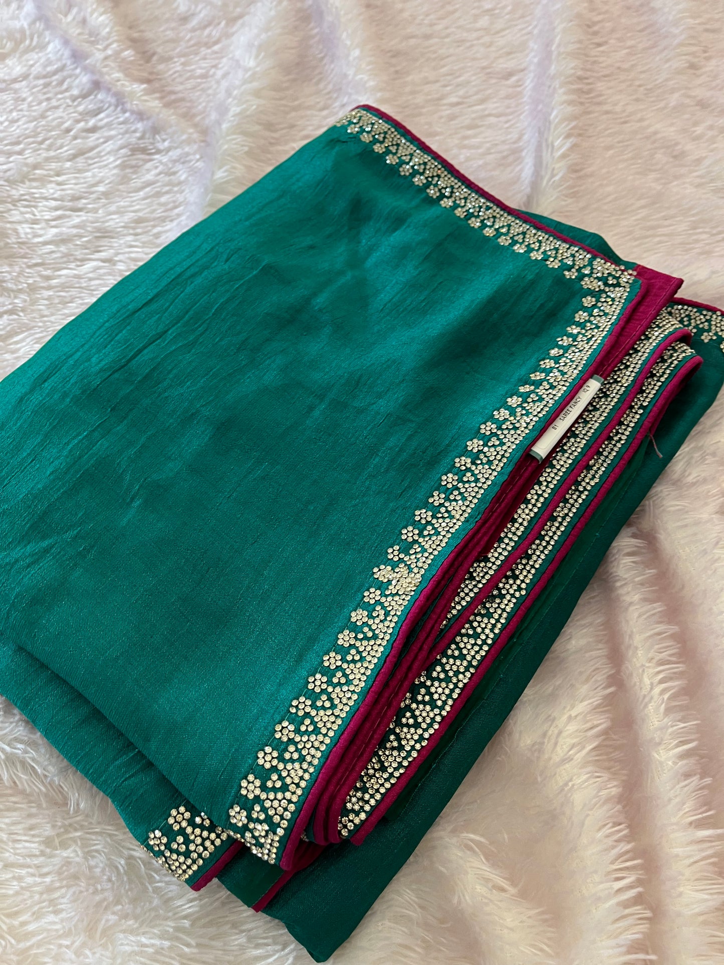 Tussar Fancy Stone Work