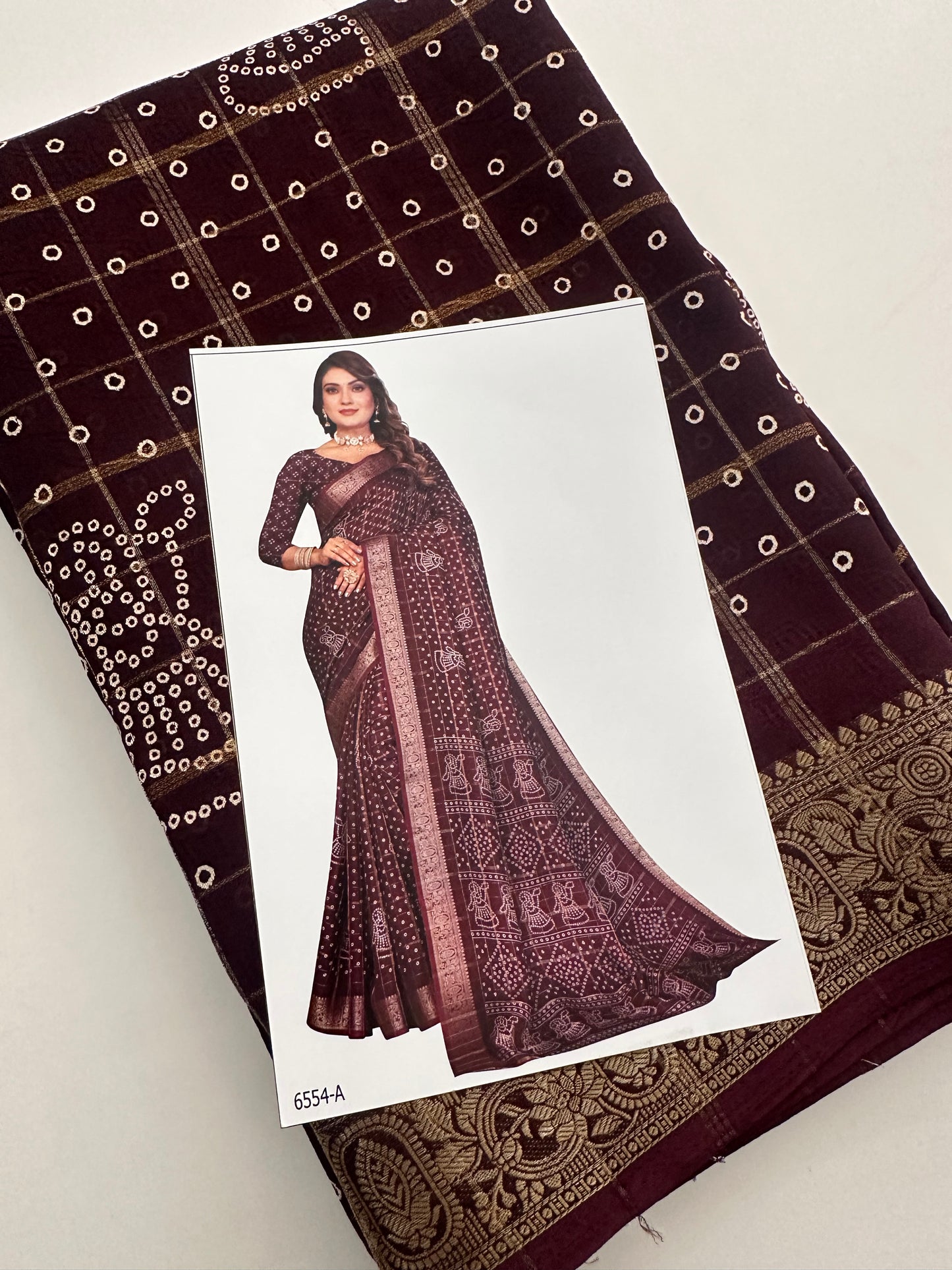 Crape Chiffon Fancy Saree-J1