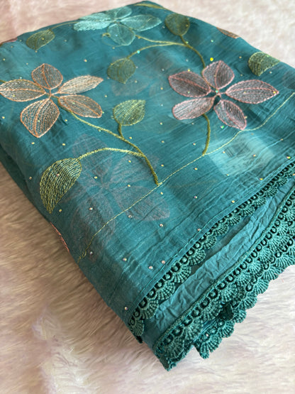 Soft organza Fancy saree