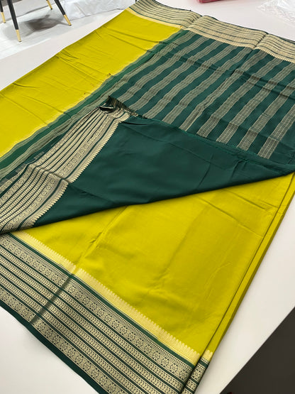 89 PREMIUM SEMI CRAPE MYSORE SILK SAREES