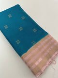15 Days Pre Booking-Semi Mysore Silk in beautiful color combinations,, comes with contrast border,, and contrast blouse piece🌹
