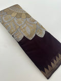 Designer Saree - Wine Crepe Georgette JU17