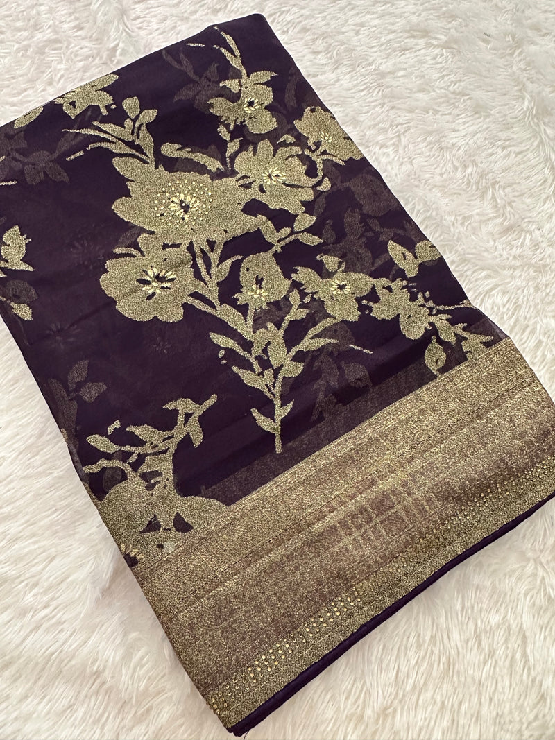 Brosso Fancy Saree New-JU3
