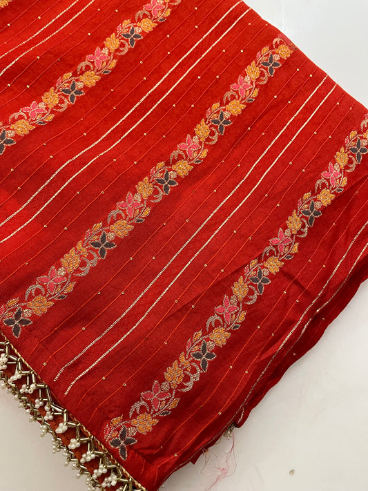 Designer Cut Dana Embroidery Stripes