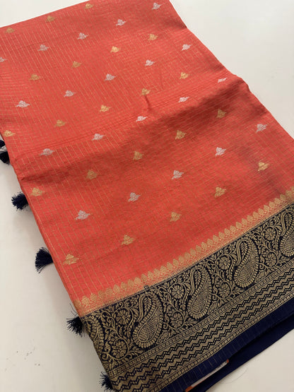 Viscose Banarasi saree-M27