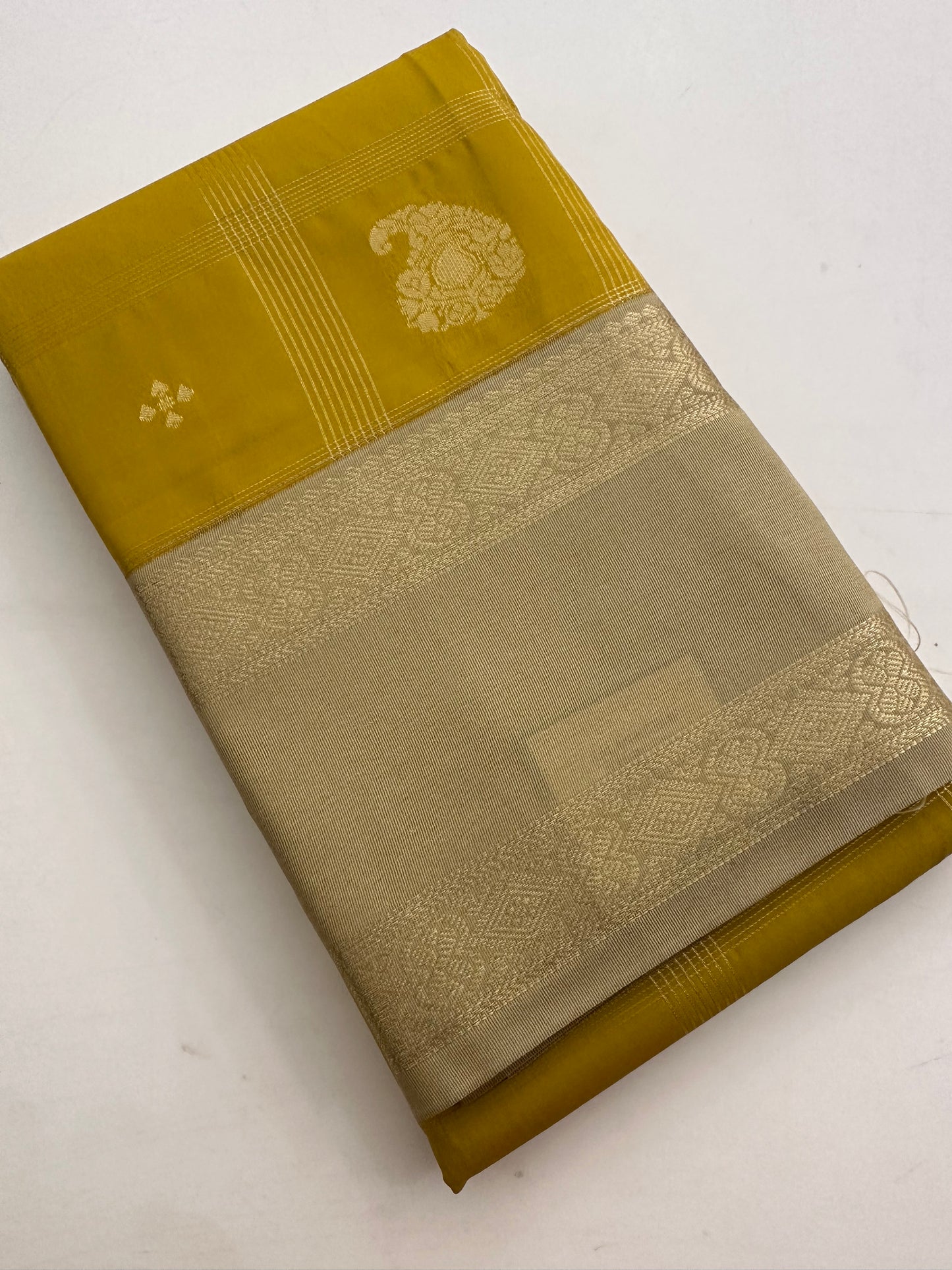 Semi Kanchi/Vegan Silk Saree-11