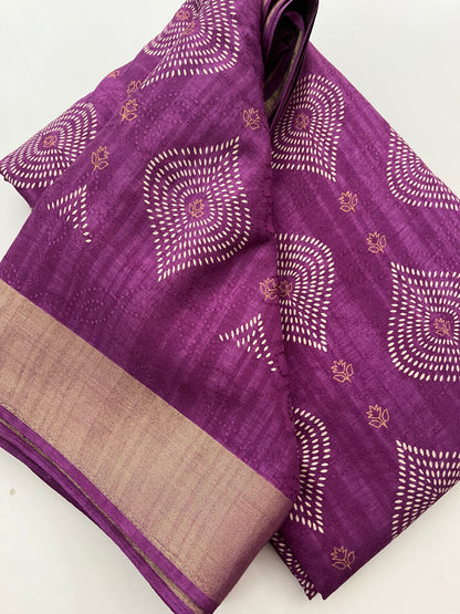 Ju11 Tussar Chiffon
