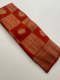 🌹Banarsi Crape Fancy Sarees On Rich Pallu Designs and Self Blouse On it. 🌹 JU27