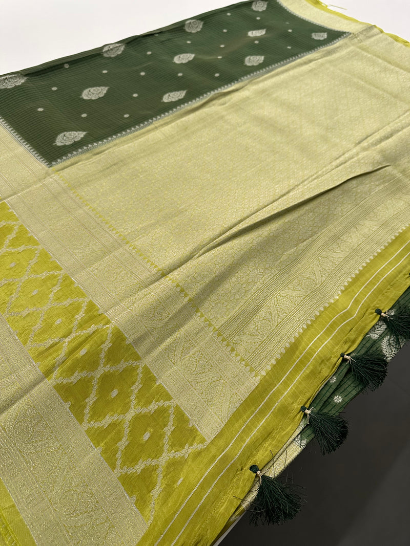 Crape Viscose Fancy Sarees-AU4