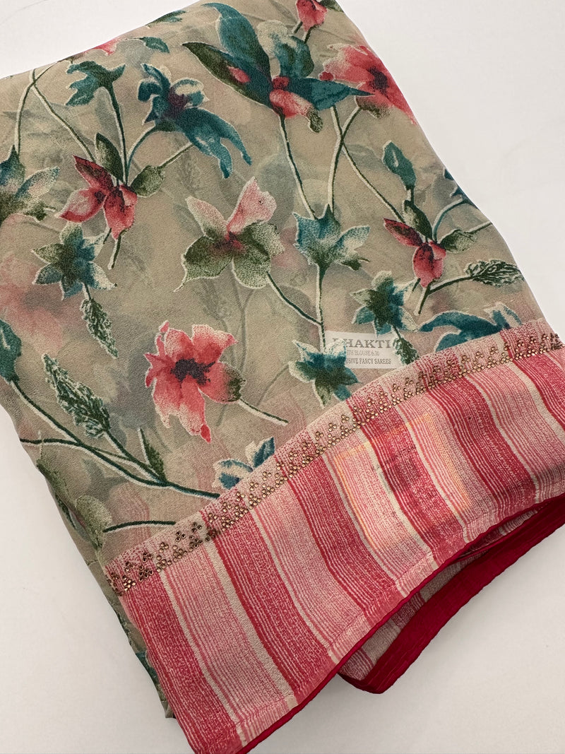 Brosso Fancy Saree New-(JU1)