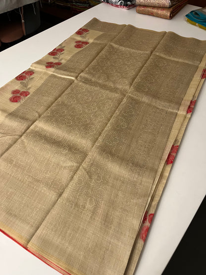 199 SOFT TUSSAR COTTON FLORAL