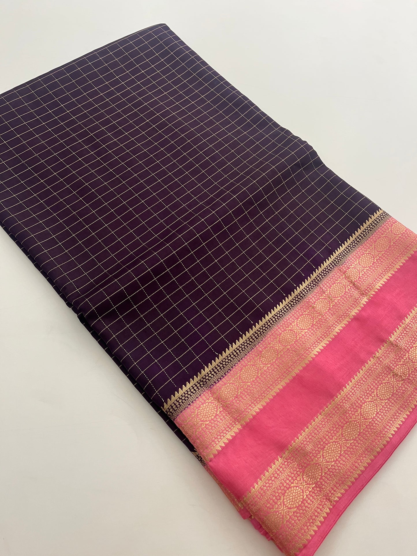 Banarsi Crape Viscose Checks -J26