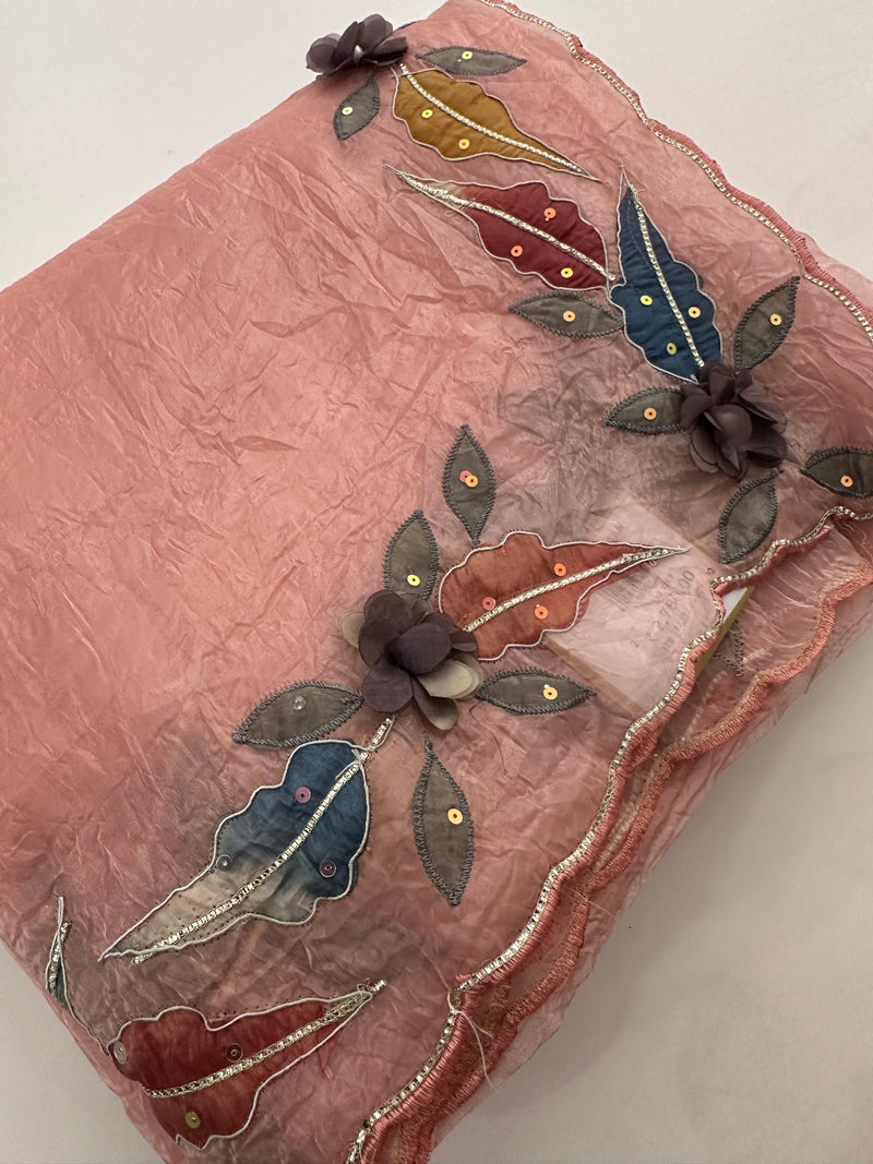 Organza Work Fancy Appliqué Work-M24