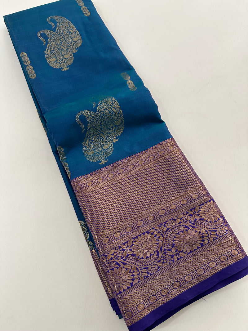 Semi Kanchi Silk Saree-J24