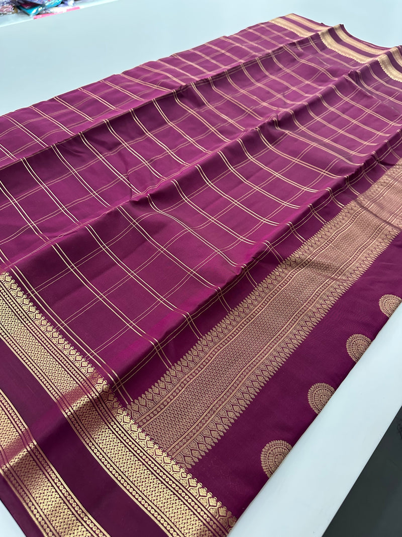 Self Kanchi Silk Sarees🌹