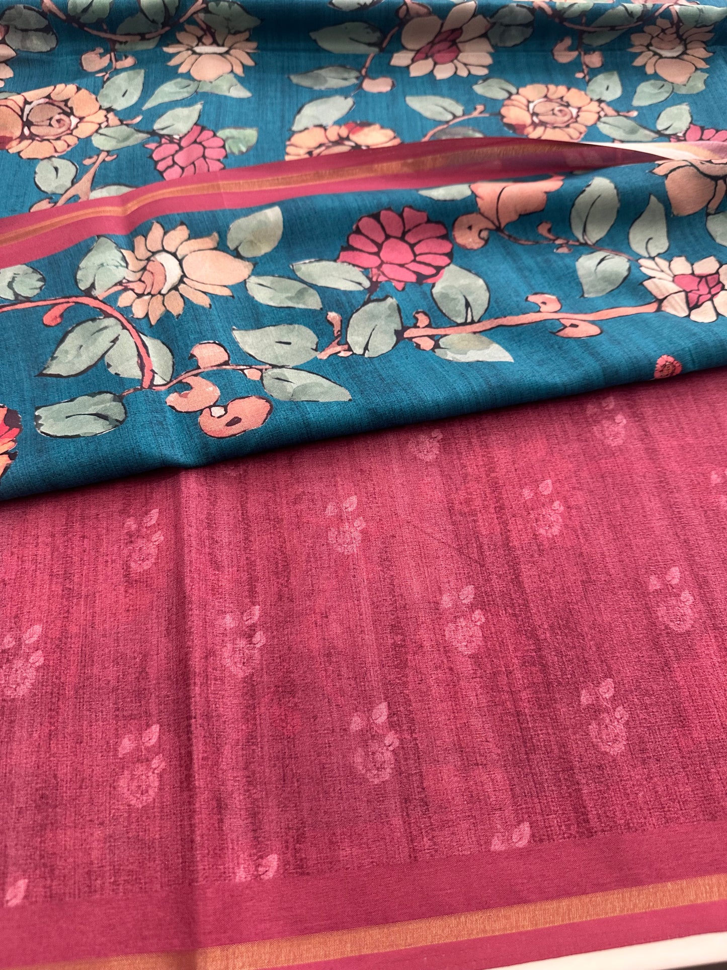 Printed Tussar Fancy-J12