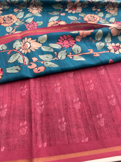 Printed Tussar Fancy-J12