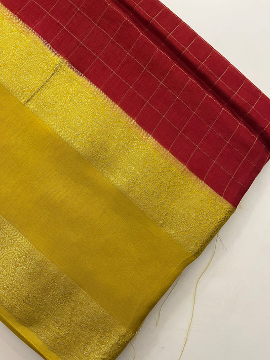 Dupion silk saree