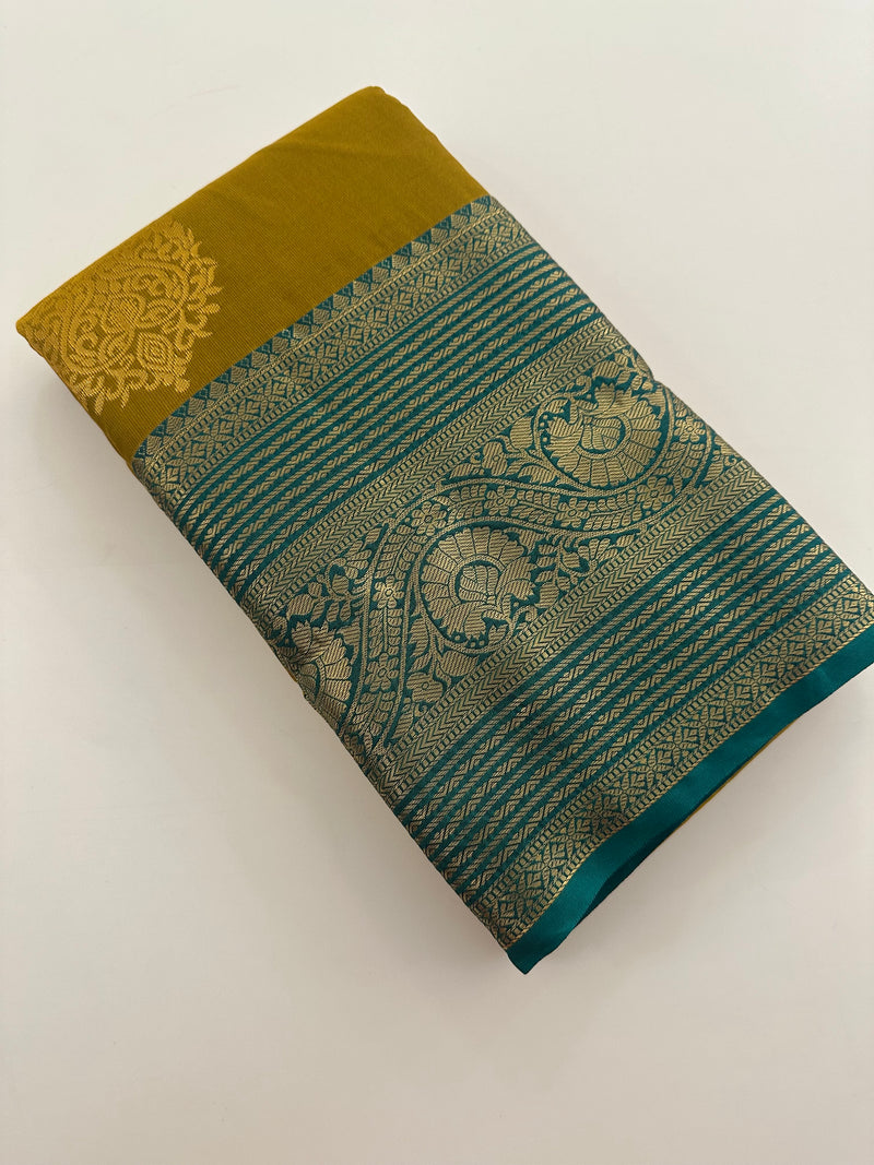Semi Kanchi Silk Saree-JU16