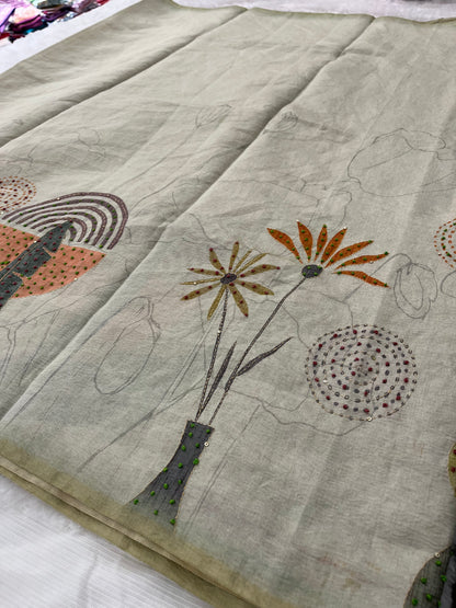 Knot Work Fancy Saree-F17