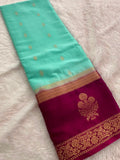 Semi Mysore Crape Silk saree-JU19