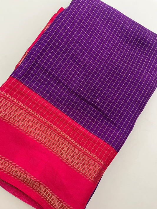 Crepe chiffon Saree