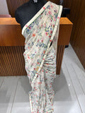 Premium daily wear printed chiffon sarees 🌹 JU26