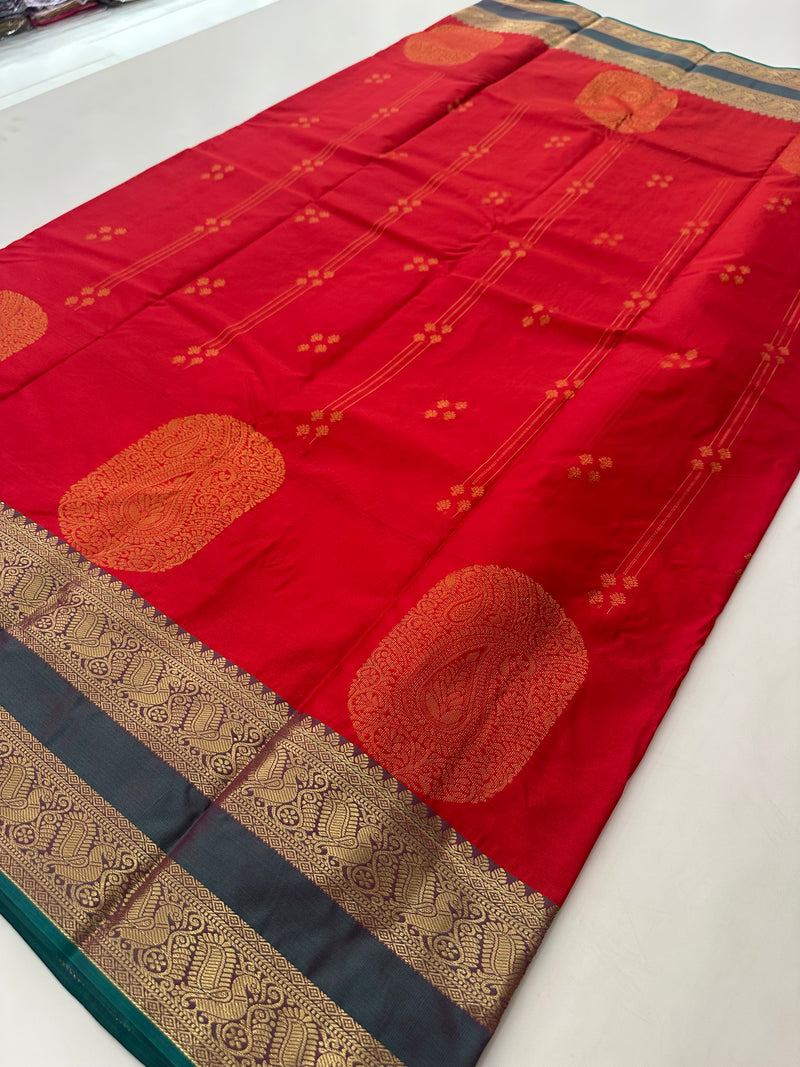 Semi Kanchi Silk Saree-J27