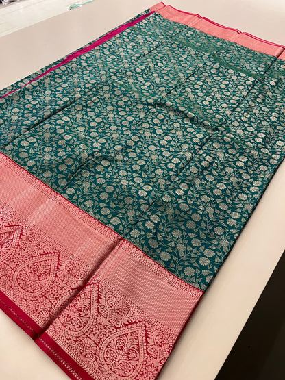 Semi Kanjeevaram  Tissue Silk Saree