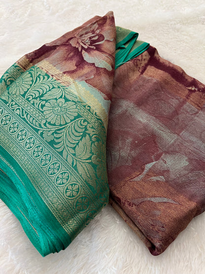Printed Tussar Fancy