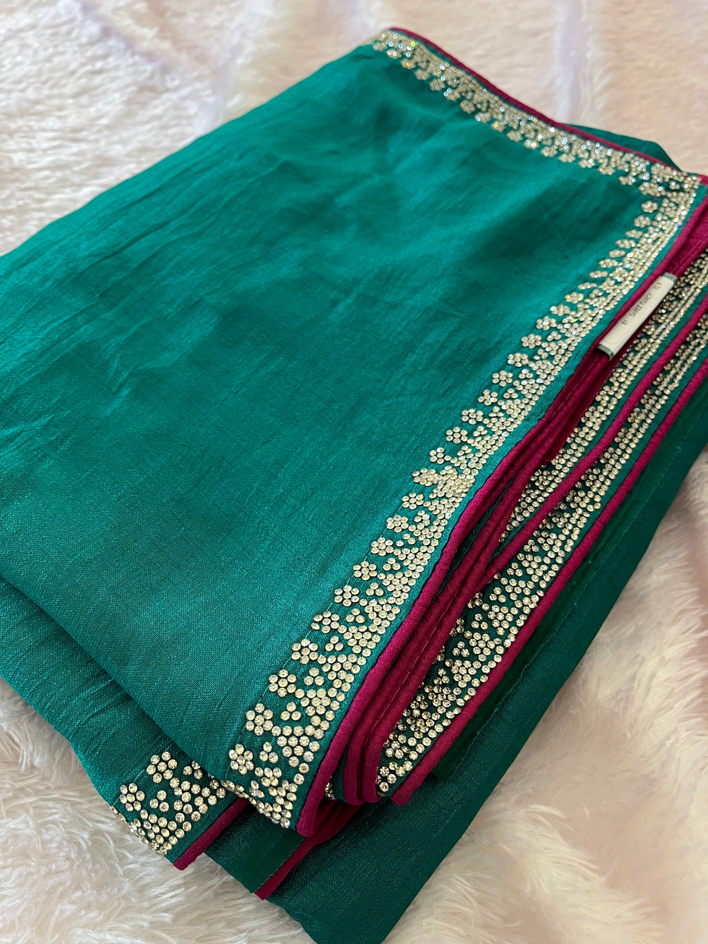 Tussar Fancy Stone Work