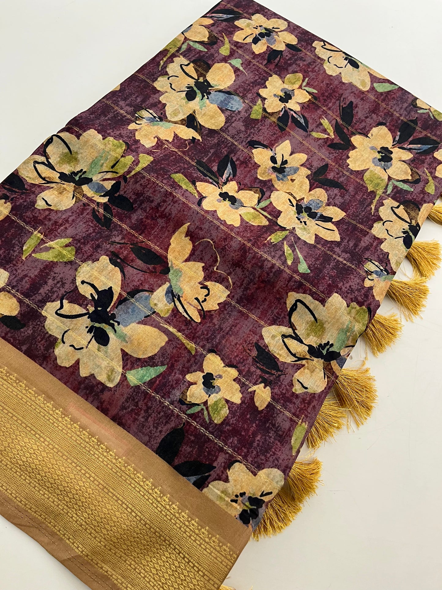 Printed Tussar Fancy