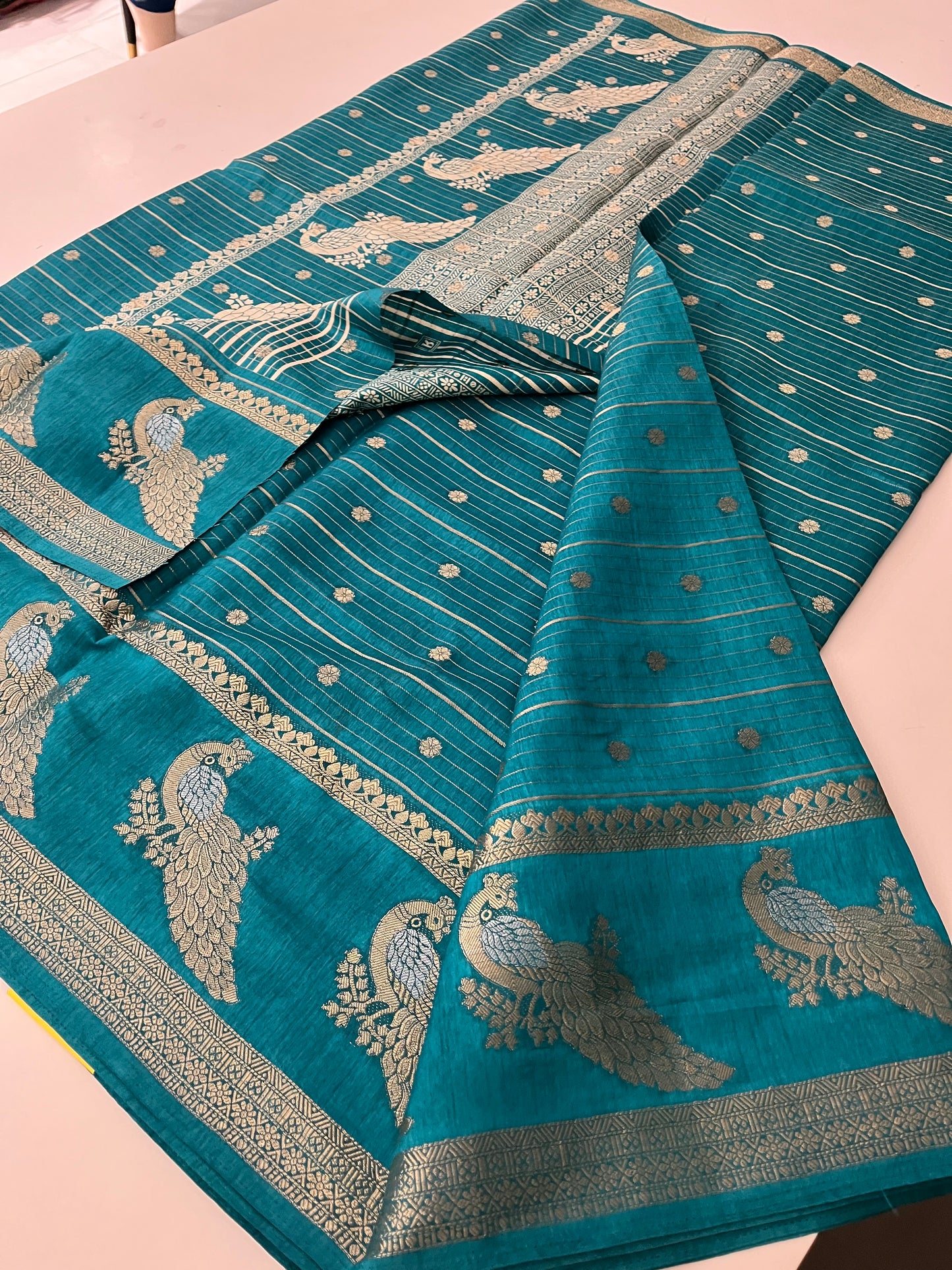 Tussar Chiffon Saree