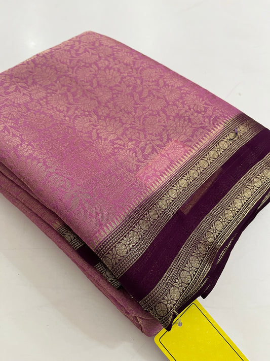 Brocade Banarasi soft silk