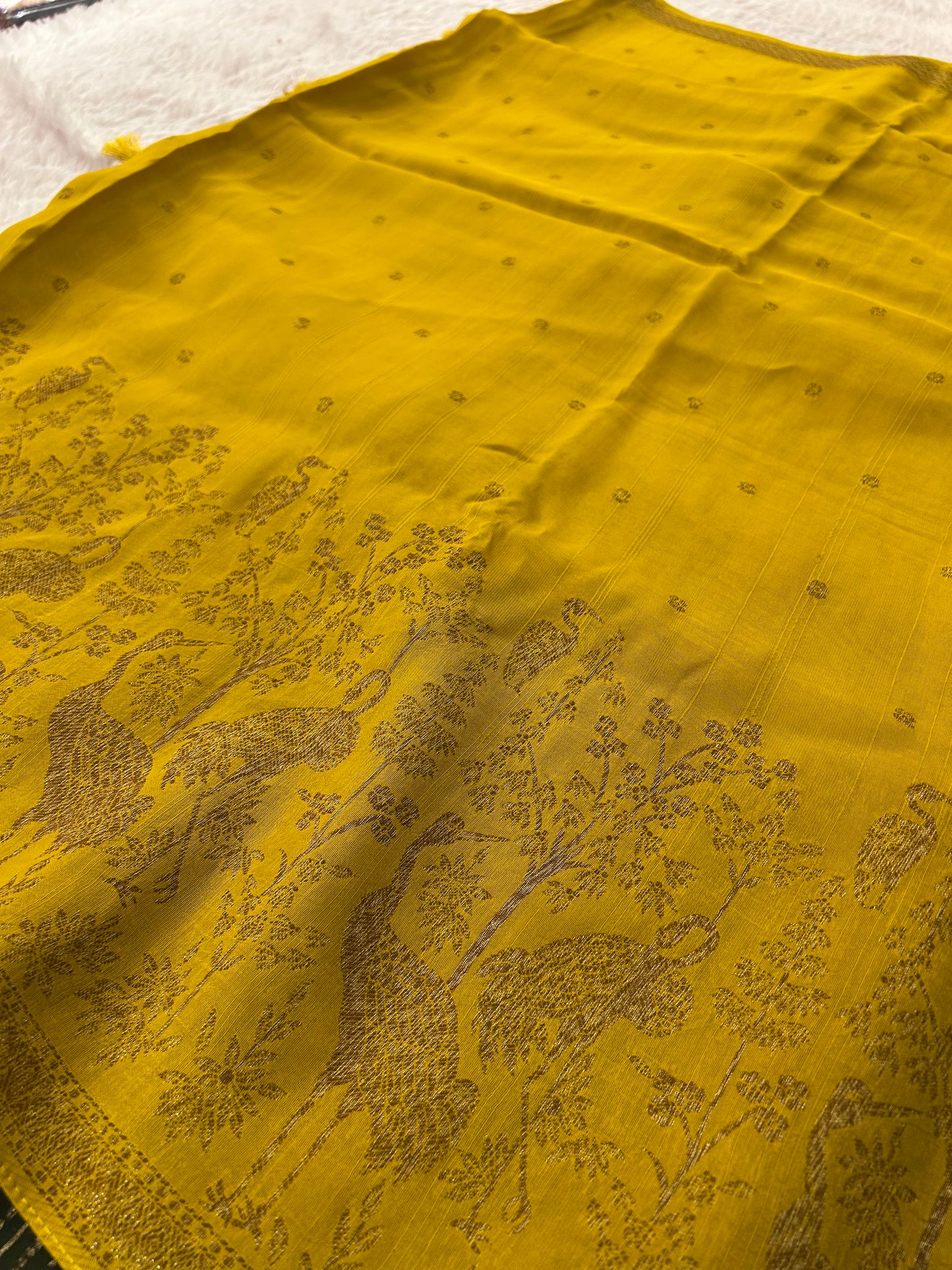 Premium Jute Tussar Fancy Saree-M14