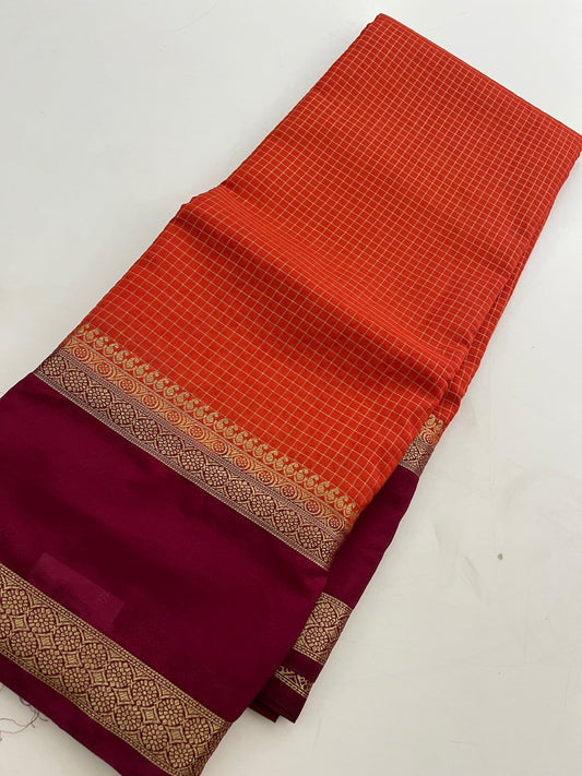 Crepe Small Checks Bentex Border