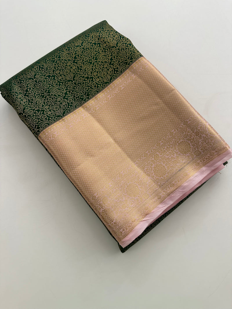 Kanchi Semi Silk Tissue Brocade-JU10