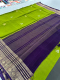 Cut Dana Work Border Chinnon Saree -AU6