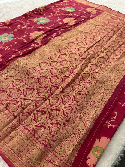 Banarasi Fancy Crape Saree -M19