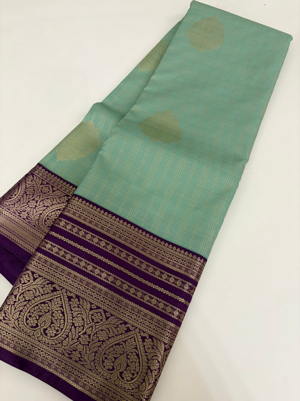 Semi Kanchi Silk Saree-JU31
